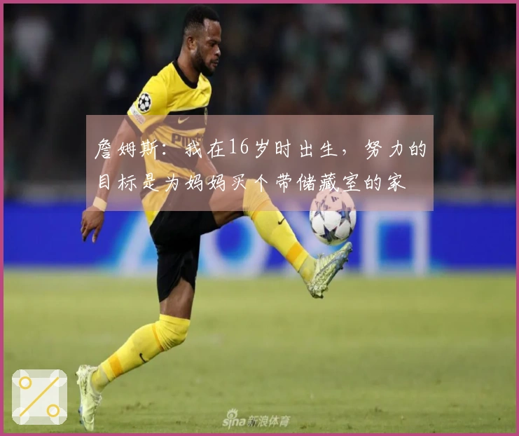 詹姆斯：我在16岁时出生，努力的目标是为妈妈买个带储藏室的家